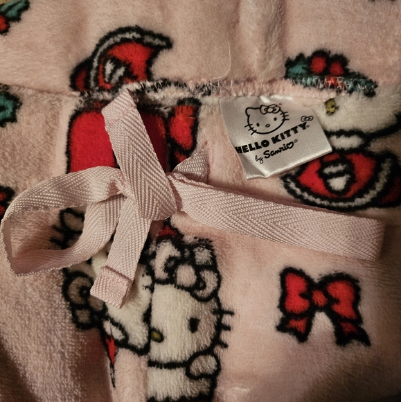Hello Kitty Christmas Pajama Pants Size M L Hello kitty pajamas Plush - Picture 3 of 3